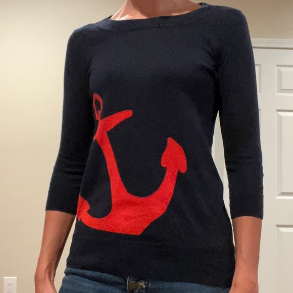 J Crew thin sweater with quarter length sleeves. - Picture 2 of 4
